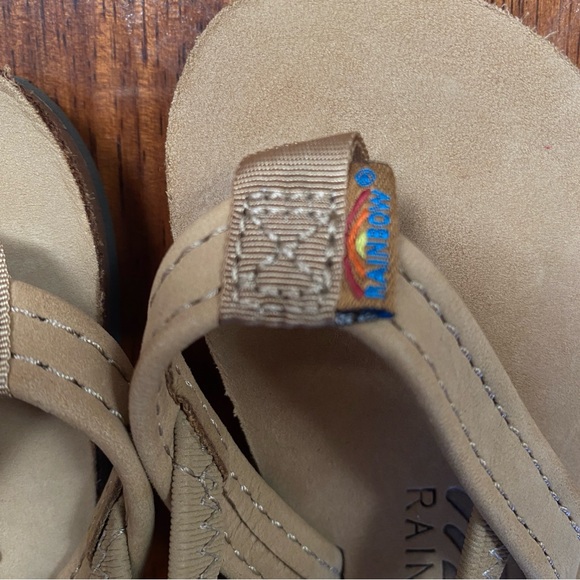Rainbow Sandals Kid's Premier Leather Flip Flop Backstrap - Sierra Brown, 3/4 - Picture 3 of 7